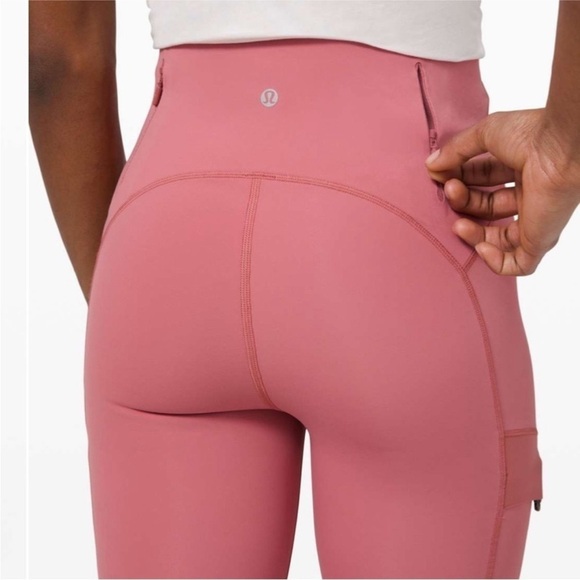 Lululemon Break a Trail Super High Rise Tight 28" Brier Rose Leggings 4 - Picture 3 of 14